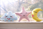 Star, Moon, Cloud Velvet Cushions